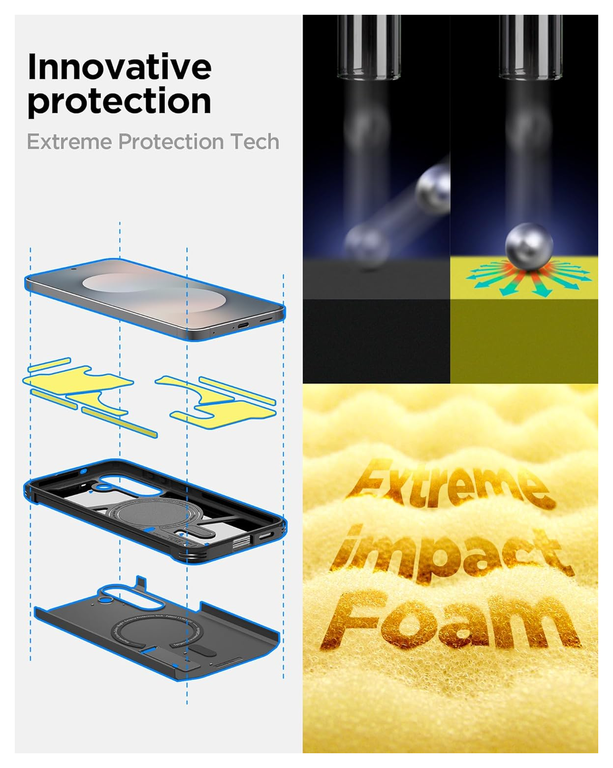 Spigen Tough Armor Samsung Galaxy S25 FE Hoesje MagSafe Back Cover Zwart afbeelding 6