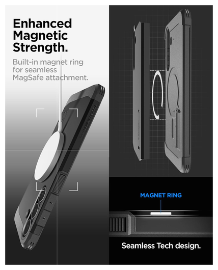 Spigen Tough Armor Samsung Galaxy S25 FE Hoesje MagSafe Back Cover Zwart afbeelding 3