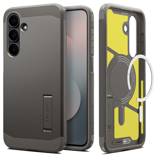Spigen Tough Armor Samsung Galaxy S25 FE Hoesje MagSafe Back Cover Gunmetal afbeelding 1