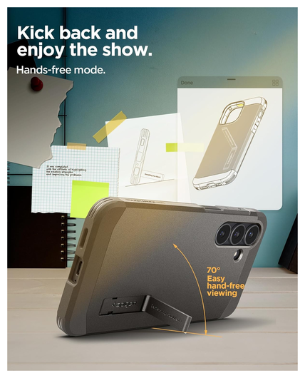 Spigen Tough Armor Samsung Galaxy S25 FE Hoesje MagSafe Back Cover Gunmetal afbeelding 4