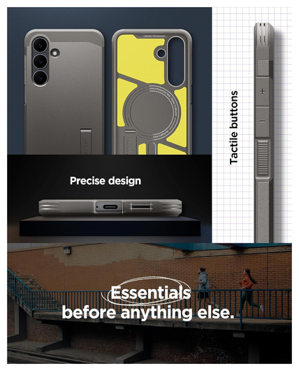 Spigen Tough Armor Samsung Galaxy S25 FE Hoesje MagSafe Back Cover Gunmetal afbeelding 7