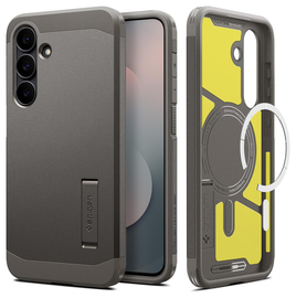 Spigen Tough Armor Samsung Galaxy S25 FE Hoesje MagSafe Back Cover Gunmetal afbeelding