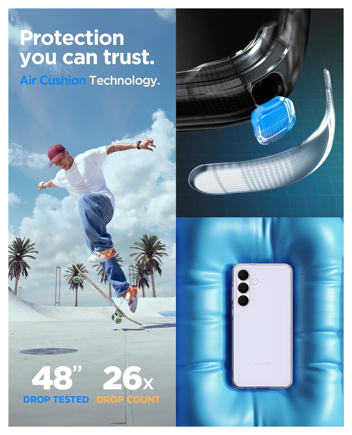 Spigen Ultra Hybrid Samsung Galaxy S25 FE Hoesje Back Cover Transparant afbeelding 3