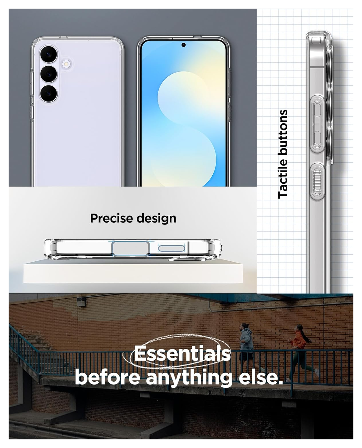 Spigen Ultra Hybrid Samsung Galaxy S25 FE Hoesje Back Cover Transparant afbeelding 4