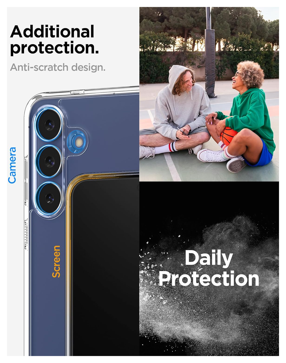 Spigen Ultra Hybrid Samsung Galaxy S25 FE Hoesje Back Cover Transparant afbeelding 5