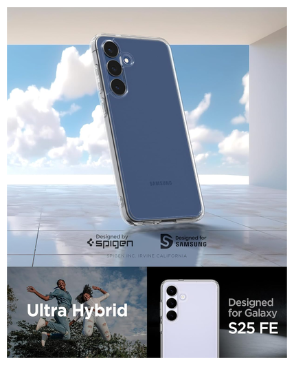 Spigen Ultra Hybrid Samsung Galaxy S25 FE Hoesje Back Cover Transparant afbeelding 2