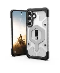 UAG Pathfinder Samsung Galaxy S25 FE Hoesje MagSafe Back Cover Ice Zilver afbeelding