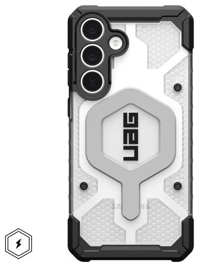 UAG Samsung Galaxy S25 FE Hoesje MagSafe Pathfinder Clear Ice Wit/Zilver afbeelding 1