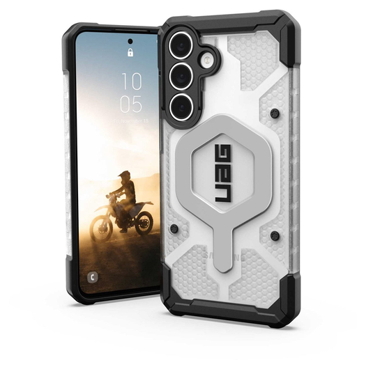 UAG Pathfinder Samsung Galaxy S25 FE Hoesje MagSafe Back Cover Ice Zilver afbeelding 1