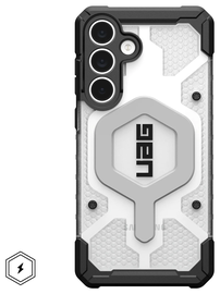 UAG Samsung Galaxy S25 FE Hoesje MagSafe Pathfinder Clear Ice Wit/Zilver