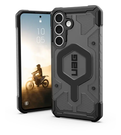 UAG Pathfinder Clear Samsung Galaxy S25 FE Hoesje MagSafe Back Cover Ash Zwart afbeelding