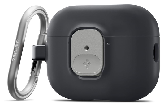 Spigen Nano Pop Case AirPods Pro 3 Hoesje met Karabijnhaak Zwart afbeelding 1