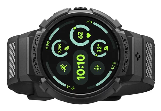 Spigen Rugged Armor Pro - Google Pixel Watch 4 41MM Hoesje en Bandje + Oplader afbeelding 10