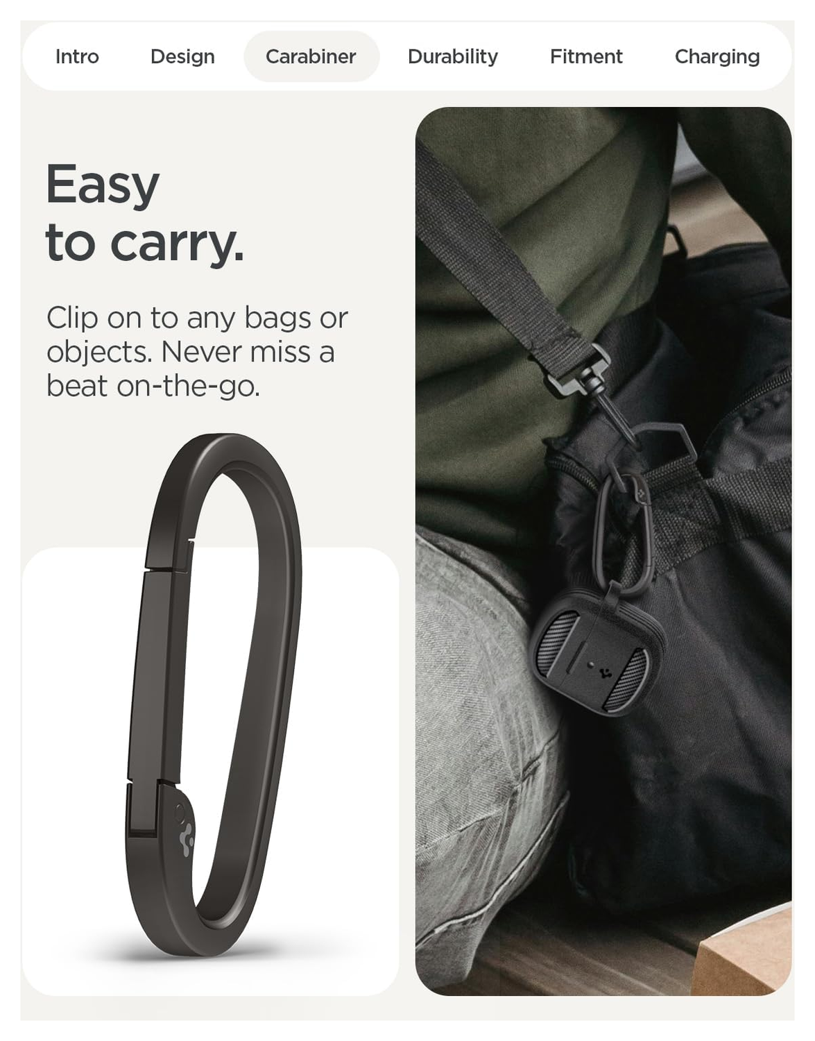 Spigen Rugged Armor Google Pixel Buds 2a Hoesje Matte Zwart afbeelding 7