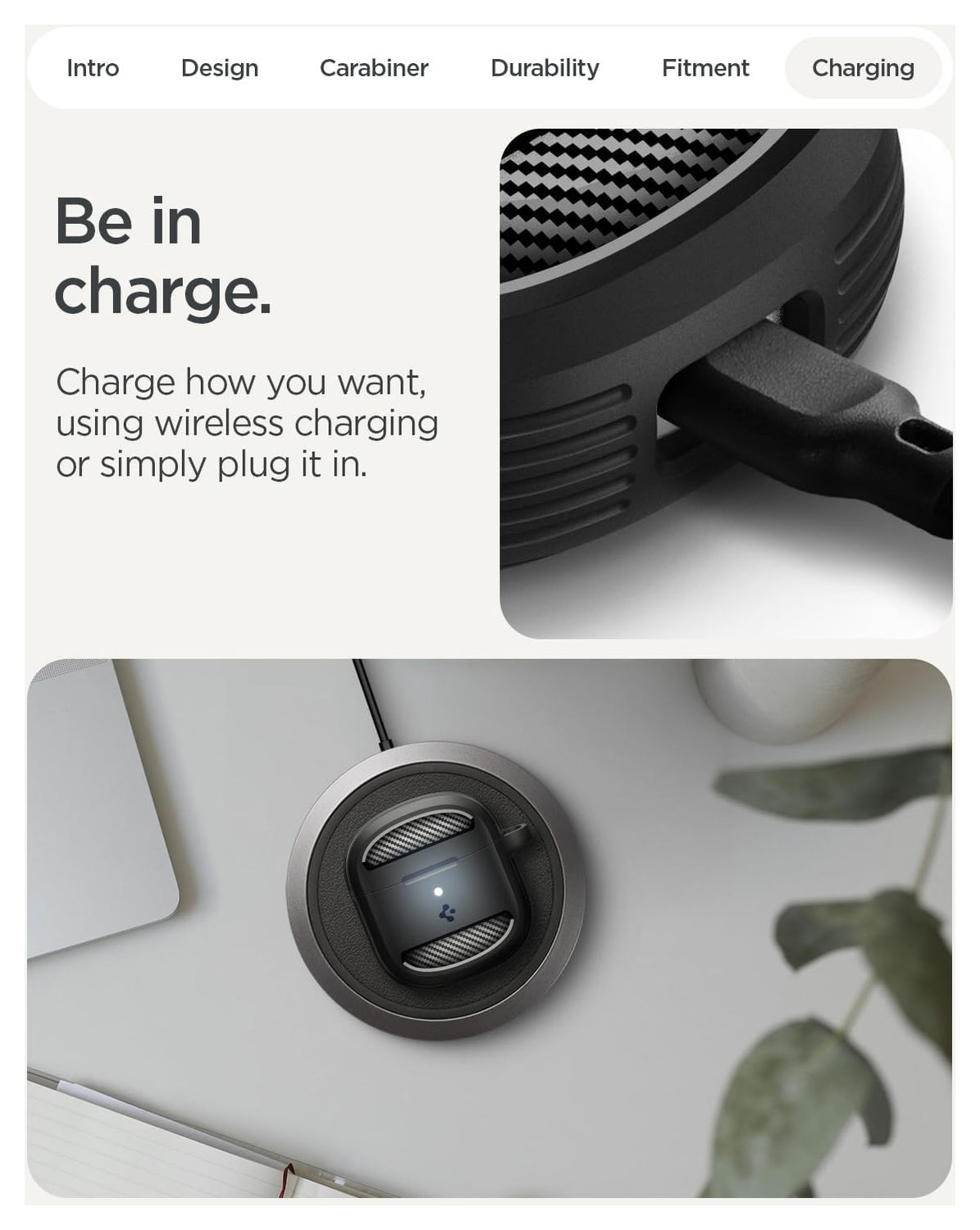 Spigen Rugged Armor Google Pixel Buds 2a Hoesje Matte Zwart afbeelding 8