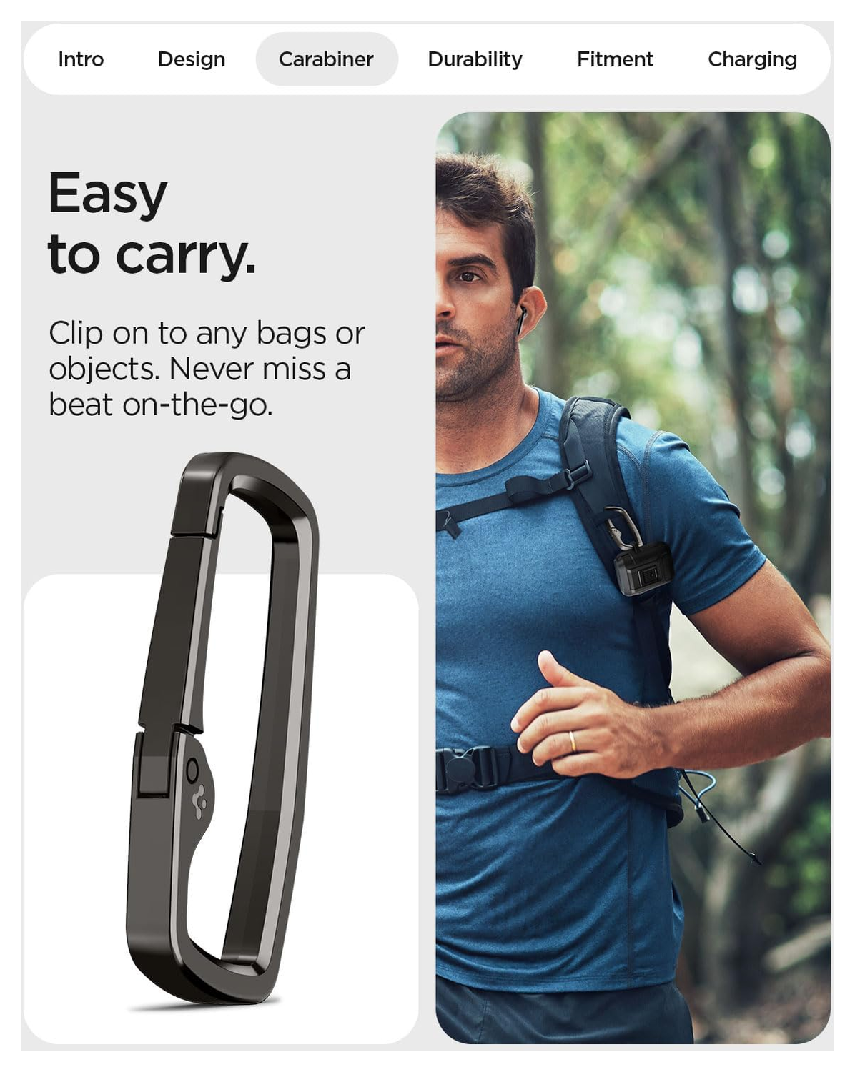 Spigen Lock Fit Google Pixel Buds 2a Hoesje Case Zwart afbeelding 8