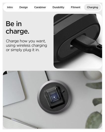 Spigen Lock Fit Google Pixel Buds 2a Hoesje Case Zwart afbeelding 4