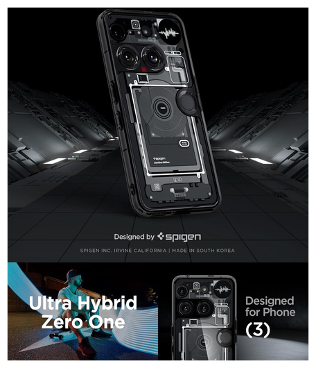 Spigen Ultra Hybrid Nothing Phone (3) Hoesje Back Cover Zero One afbeelding 2