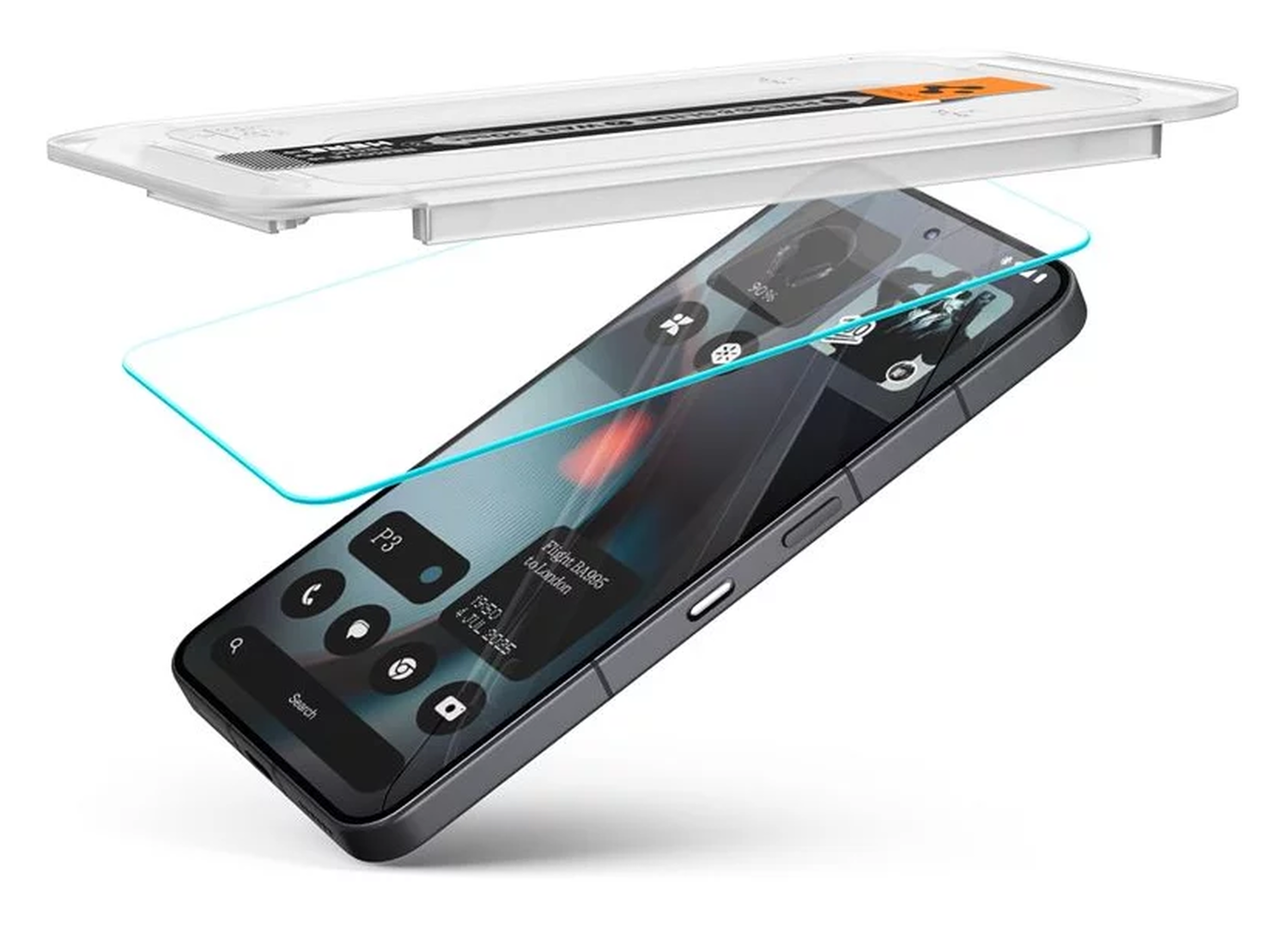 Spigen EZ Fit GLAS.tR Nothing Phone (3) Screen Protector 2-Pack afbeelding 2