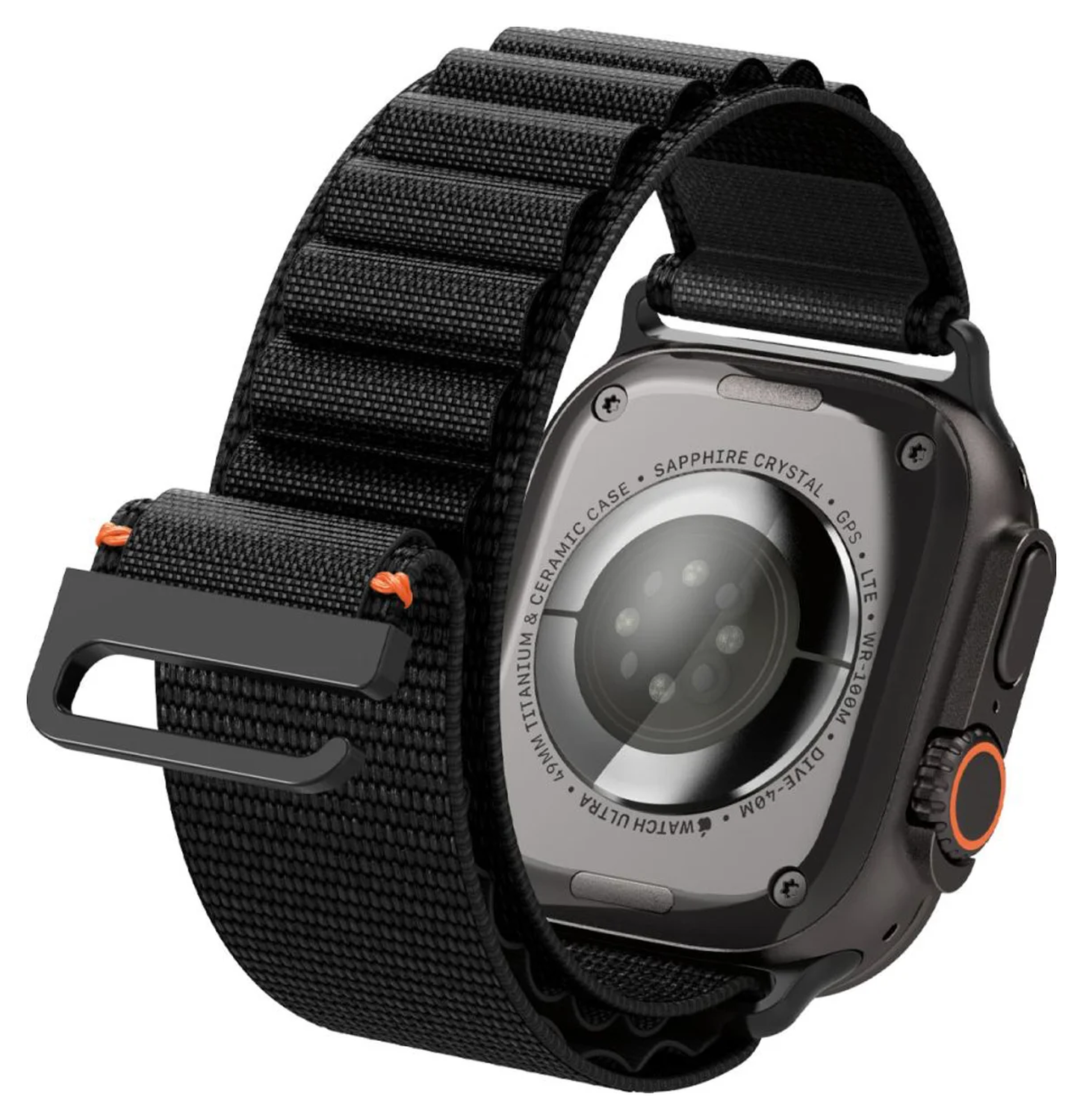 Spigen WBF1 - Apple Watch 1-11/SE/Ultra Bandje - 49/46/45/44/42MM - Zwart afbeelding 16