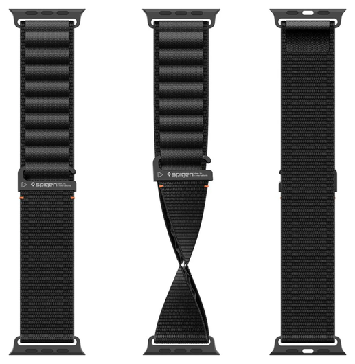 Spigen WBF1 - Apple Watch 1-11/SE/Ultra Bandje - 49/46/45/44/42MM - Zwart afbeelding 15