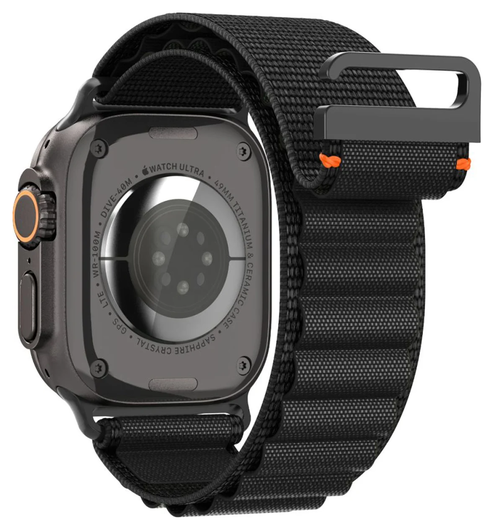 Spigen WBF1 - Apple Watch 1-11/SE/Ultra Bandje - 49/46/45/44/42MM - Zwart afbeelding 9