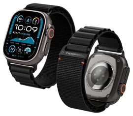 Spigen WBF1 - Apple Watch 1-11/SE/Ultra Bandje - 49/46/45/44/42MM - Zwart