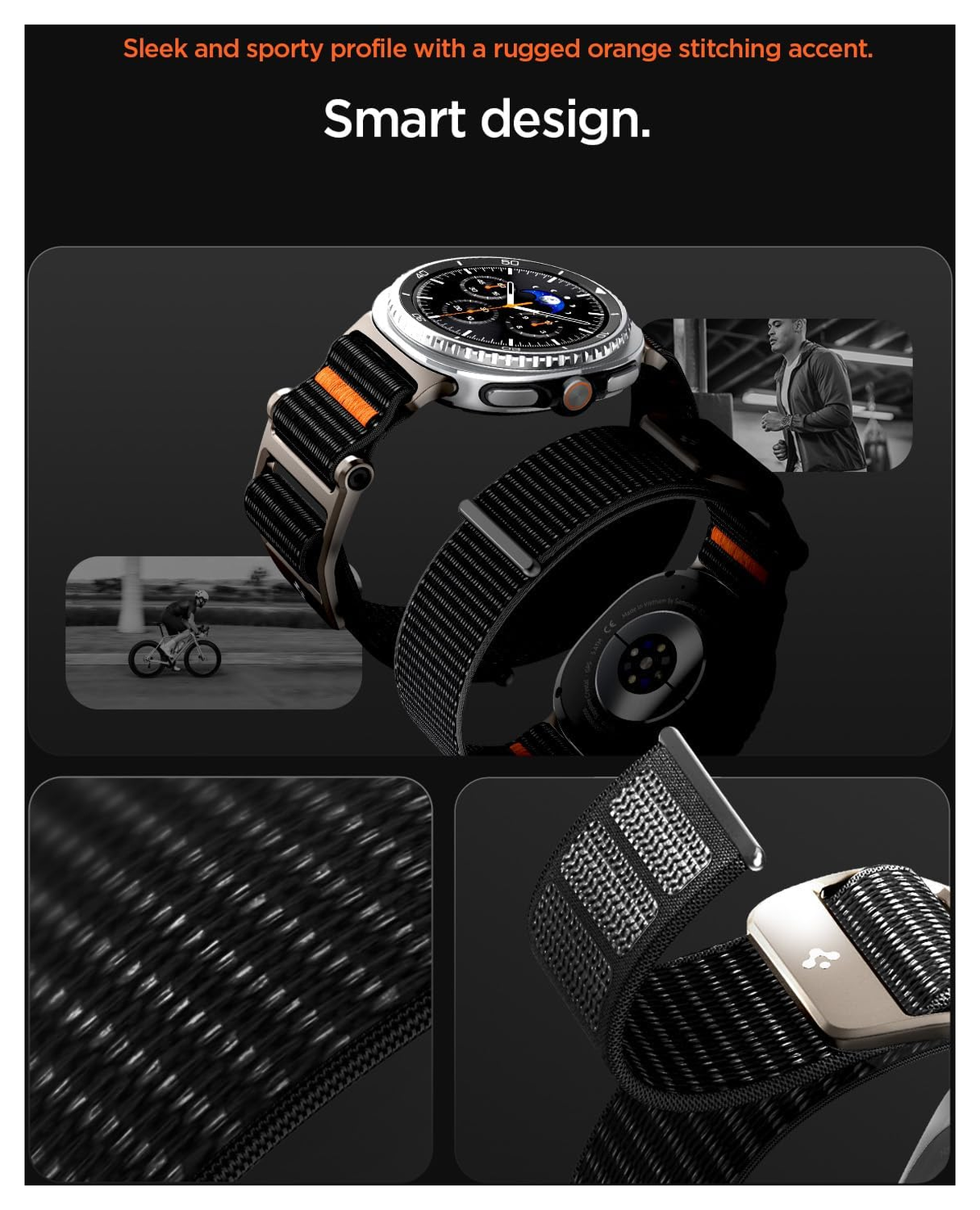 Spigen DuraPro Flex - Samsung Galaxy 8 Series Bandje - Zwart afbeelding 7