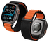 Spigen WBF1 - Apple Watch 1-11/SE/Ultra Bandje - 49/46/45/44/42MM - Zwart Oranje