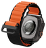 Spigen WBF1 - Apple Watch 1-11/SE/Ultra Bandje - 49/46/45/44/42MM - Zwart Oranje afbeelding 16