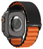 Spigen WBF1 - Apple Watch 1-11/SE/Ultra Bandje - 49/46/45/44/42MM - Zwart Oranje afbeelding 2
