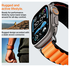 Spigen WBF1 - Apple Watch 1-11/SE/Ultra Bandje - 49/46/45/44/42MM - Zwart Oranje afbeelding 7