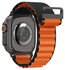 Spigen WBF1 - Apple Watch 1-11/SE/Ultra Bandje - 49/46/45/44/42MM - Zwart Oranje afbeelding 9