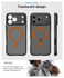 Spigen Ultra Hybrid MagFit iPhone 17 Pro Hoesje MagSafe Frost Zwart Oranje afbeelding 3