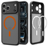 Spigen Ultra Hybrid MagFit iPhone 17 Pro Hoesje MagSafe Frost Zwart Oranje afbeelding 1