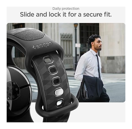 Spigen Parallax - Google Pixel Watch 4/3 45MM - Hoesje en Bandje Zwart afbeelding 4