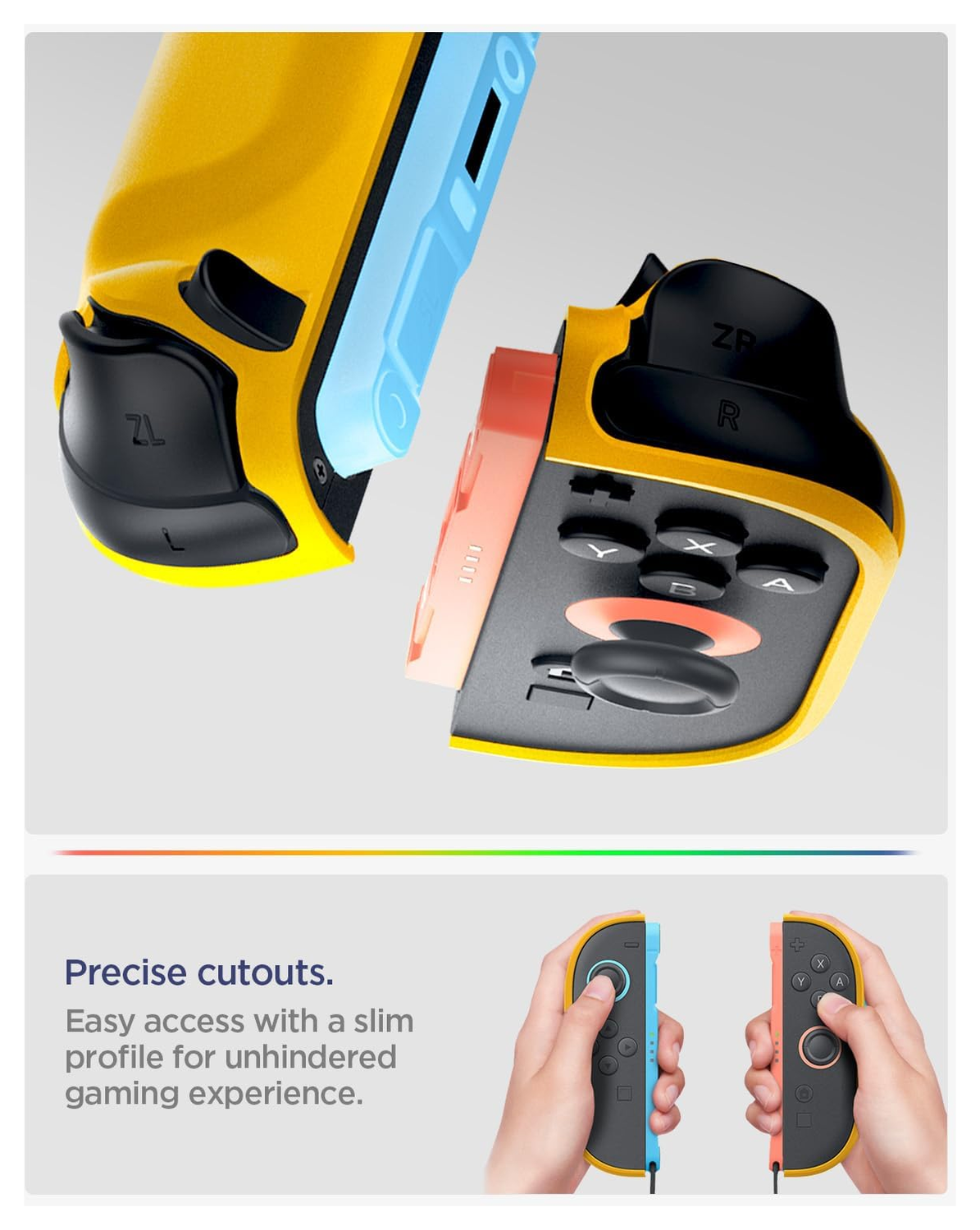 Spigen Nano Pop V2 Nintendo Switch 2 Hoesje met Standaard Blauw Geel afbeelding 6