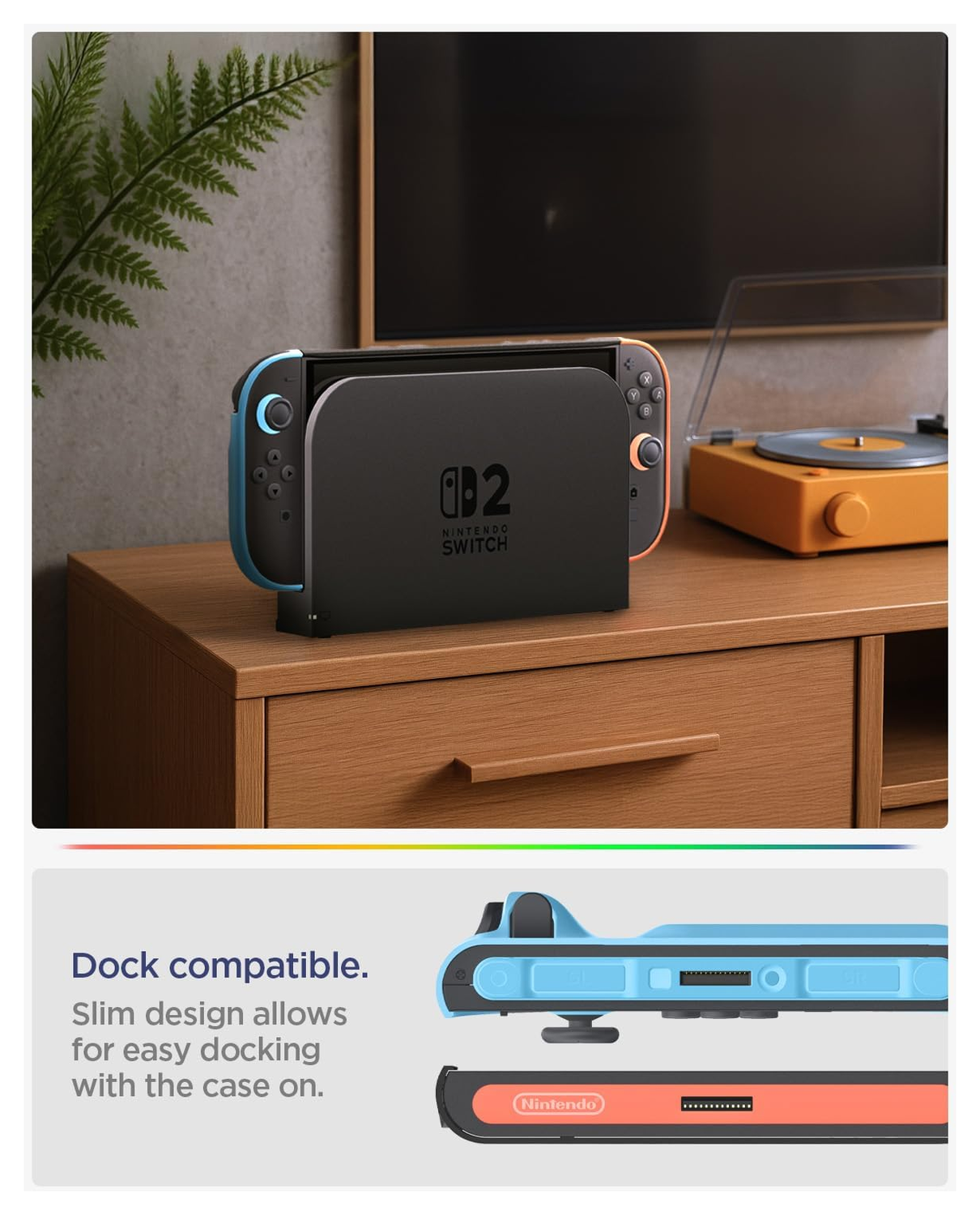 Spigen Nano Pop V2 Nintendo Switch 2 Hoesje met Standaard Blauw Rood afbeelding 5