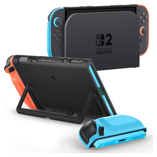 Spigen Nano Pop V2 Nintendo Switch 2 Hoesje met Standaard Blauw Rood afbeelding 1