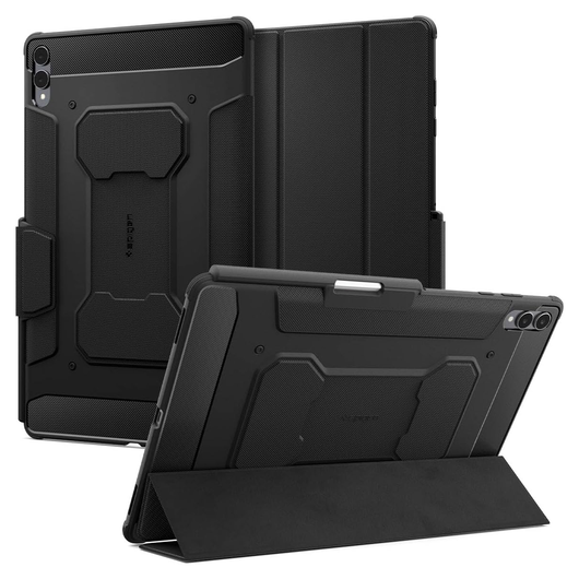 Spigen Rugged Armor Pro Samsung Galaxy Tab S11 Ultra Hoes Book Case Zwart afbeelding 1