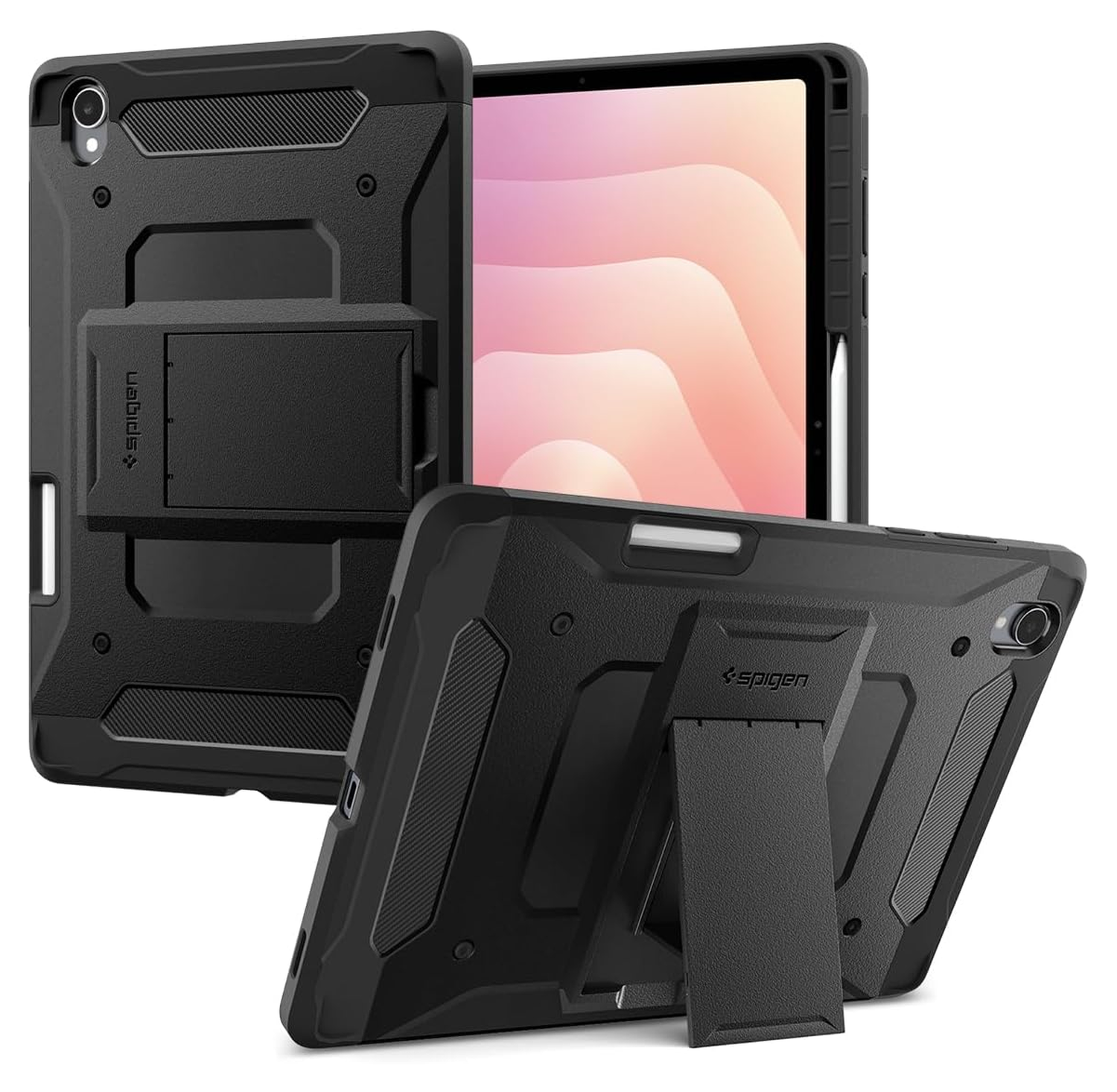 Spigen Tough Armor Pro Samsung Galaxy Tab S11 Hoes Back Cover Zwart afbeelding 1