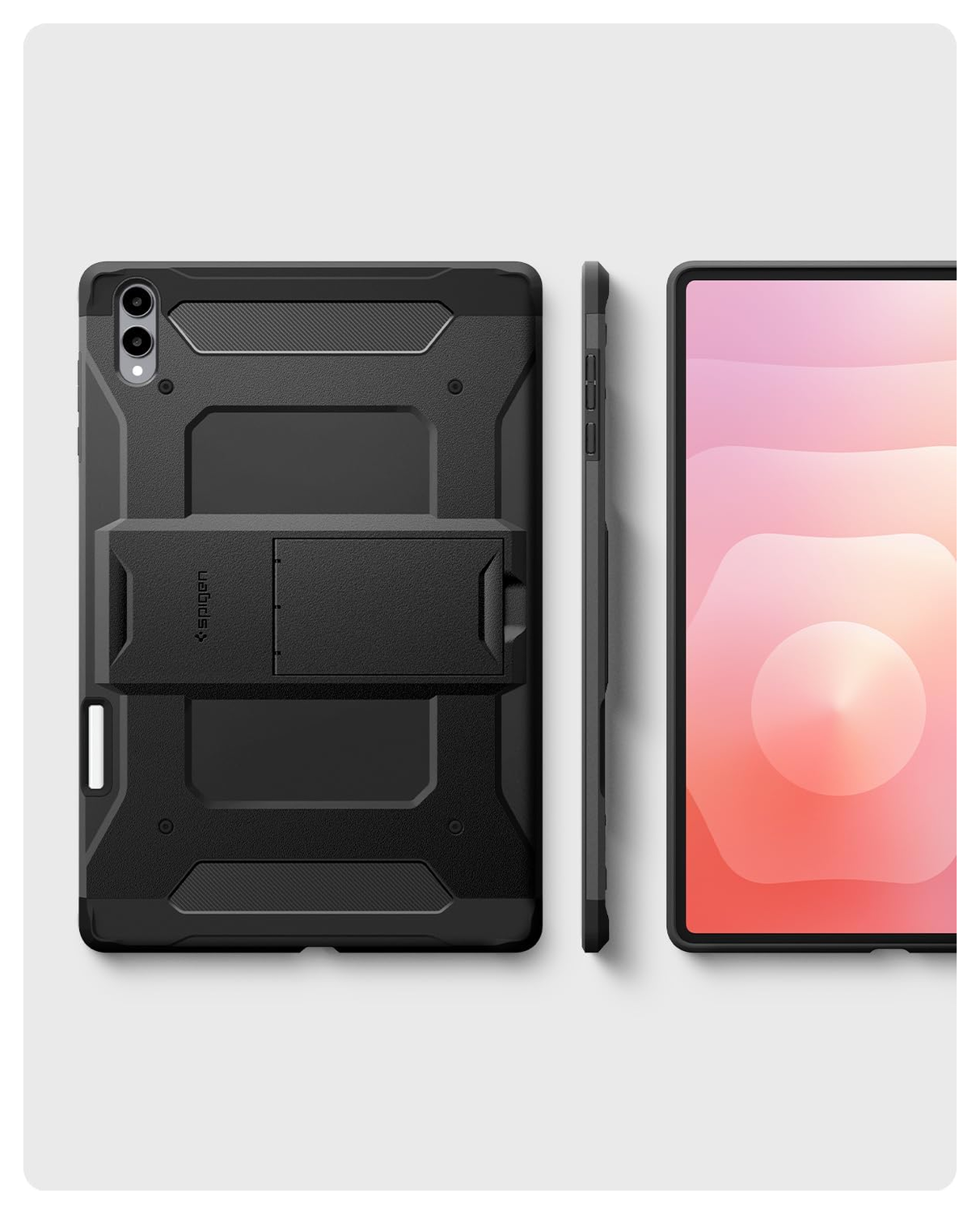 Spigen Tough Armor Pro Samsung Galaxy Tab S11 Ultra Hoes Back Cover Zwart afbeelding 6