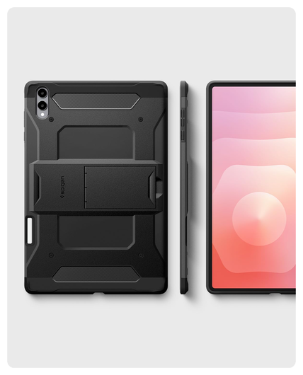 Spigen Tough Armor Pro Samsung Galaxy Tab S11 Ultra Hoes Back Cover Zwart afbeelding 6
