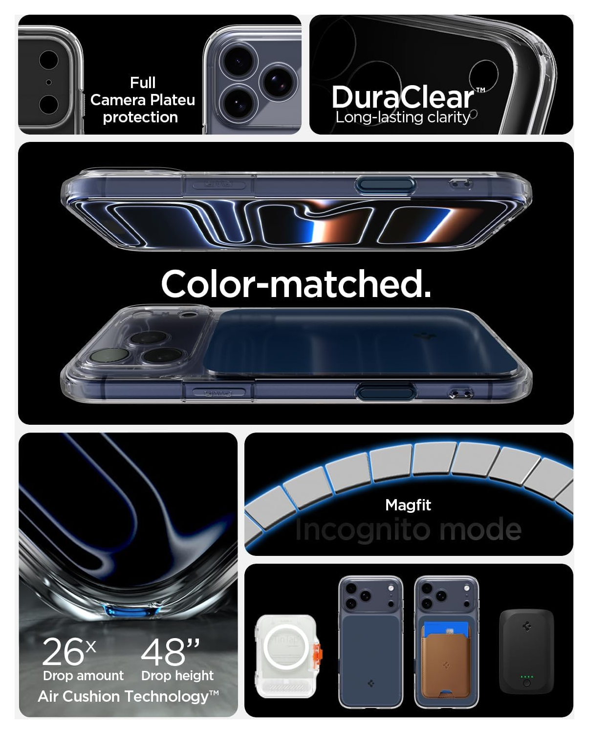 Spigen Ultra Hybrid T Apple iPhone 17 Pro Max Hoesje MagSafe Matte Blauw afbeelding 2