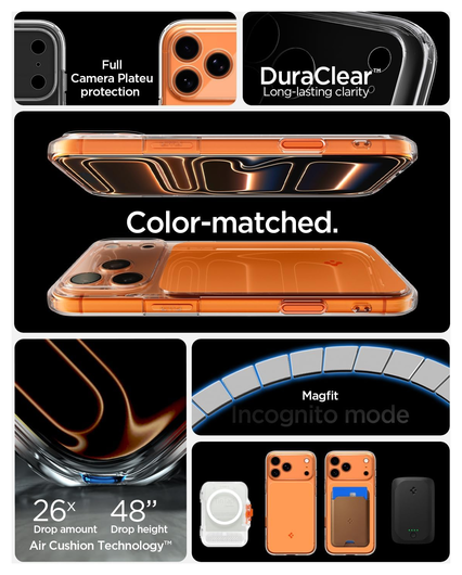 Spigen Ultra Hybrid T Apple iPhone 17 Pro Max Hoesje MagSafe Oranje afbeelding 2