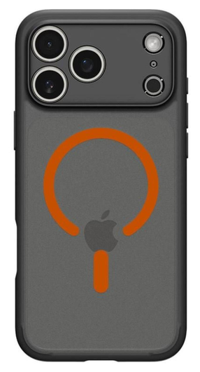Spigen Ultra Hybrid MagFit Apple iPhone 17 Pro Max Hoesje MagSafe Zwart Oranje afbeelding 6