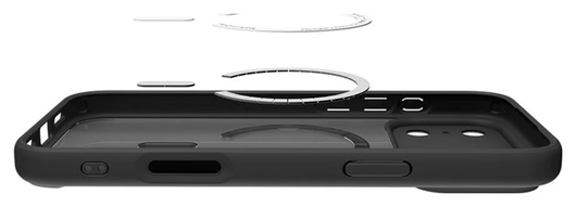 Spigen Ultra Hybrid MagFit Apple iPhone 17 Pro Hoesje MagSafe Zwart Oranje afbeelding 7