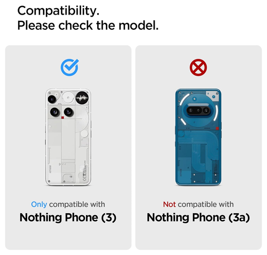 Spigen Glas.tR Slim Nothing Phone (3) Screen Protector Tempered Glass (2-Pack) afbeelding 2