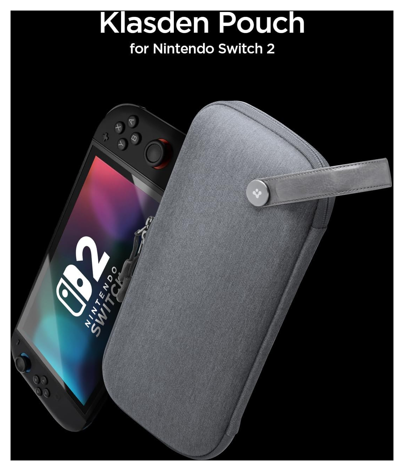 Spigen Klasden V2 Nintendo Switch 2 Hoesje Opberghoes Game Card Organizer Grijs afbeelding 2