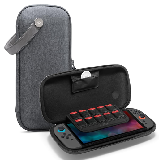 Spigen Klasden V2 Nintendo Switch 2 Hoesje Opberghoes Game Card Organizer Grijs afbeelding 1
